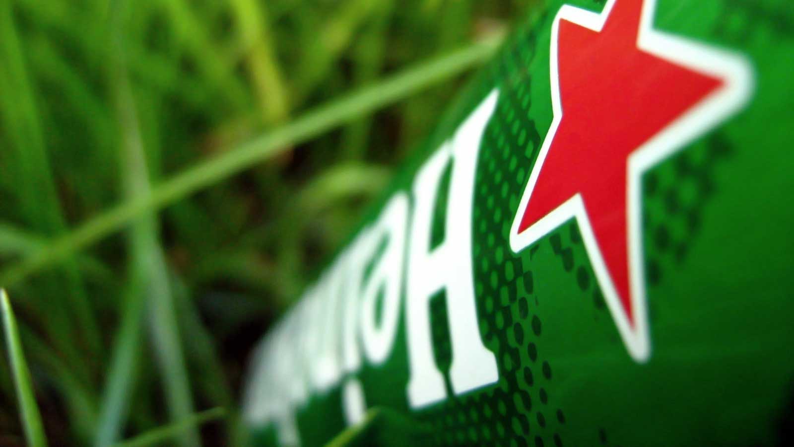 heineken closeup