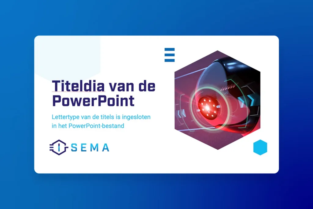 i sema powerpoint template maken door ontwerper aad wagner van aadwork uit bink36 den haag