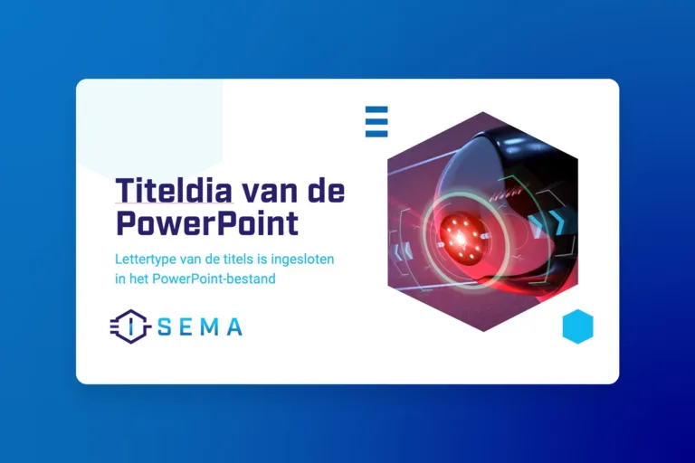 i sema powerpoint template maken door ontwerper aad wagner van aadwork uit bink36 den haag