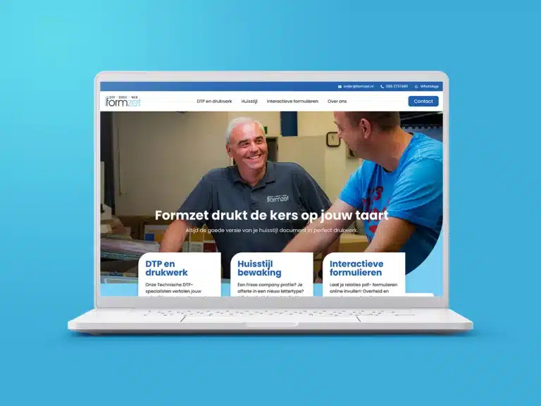 website laten maken zoals formzet uit zoetermeer door aad wagner van aadwork uit bink36 in den haag