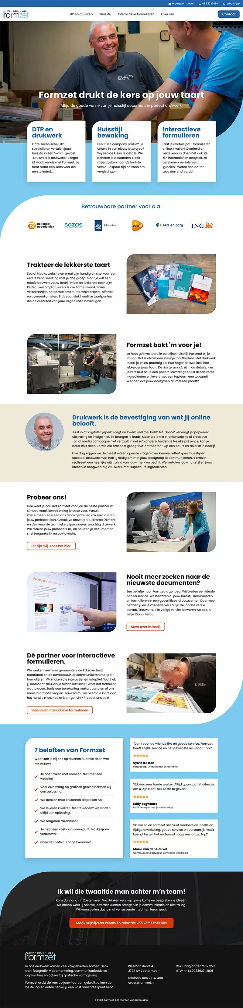 wordpress website laten maken zoals formzet uit zoetermeer door aad wagner van aadwork uit bink36 in den haag