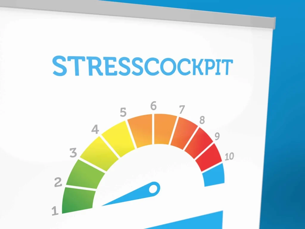 rollup banner ontwerp stressbarometer mentaalbewust door grafisch ontwerper aad wagner van aadwork uit bink36 in den haag