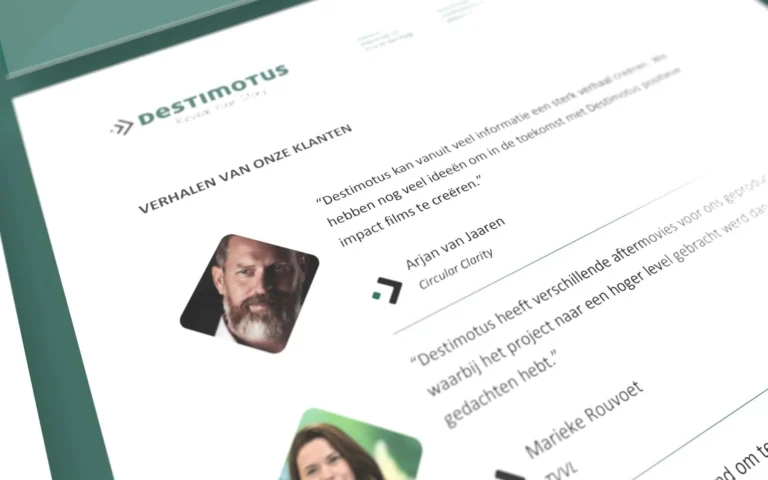 Word template ontwerpen zoals Destimotus door grafisch ontwerper Aad Wagner van Aadwork uit BINK36 in Den Haag