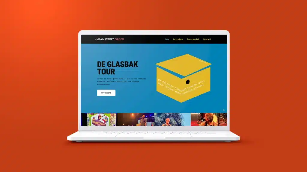 wordpress website laten maken zoals muzikanten jan en jerry door webdesigner aad wagner van aadwork uit bink36 in den haag
