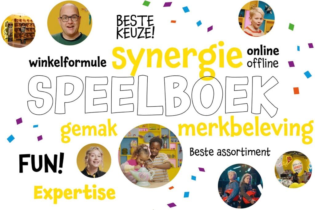 Winkelconcept, spelen en plezier met speelgoed.