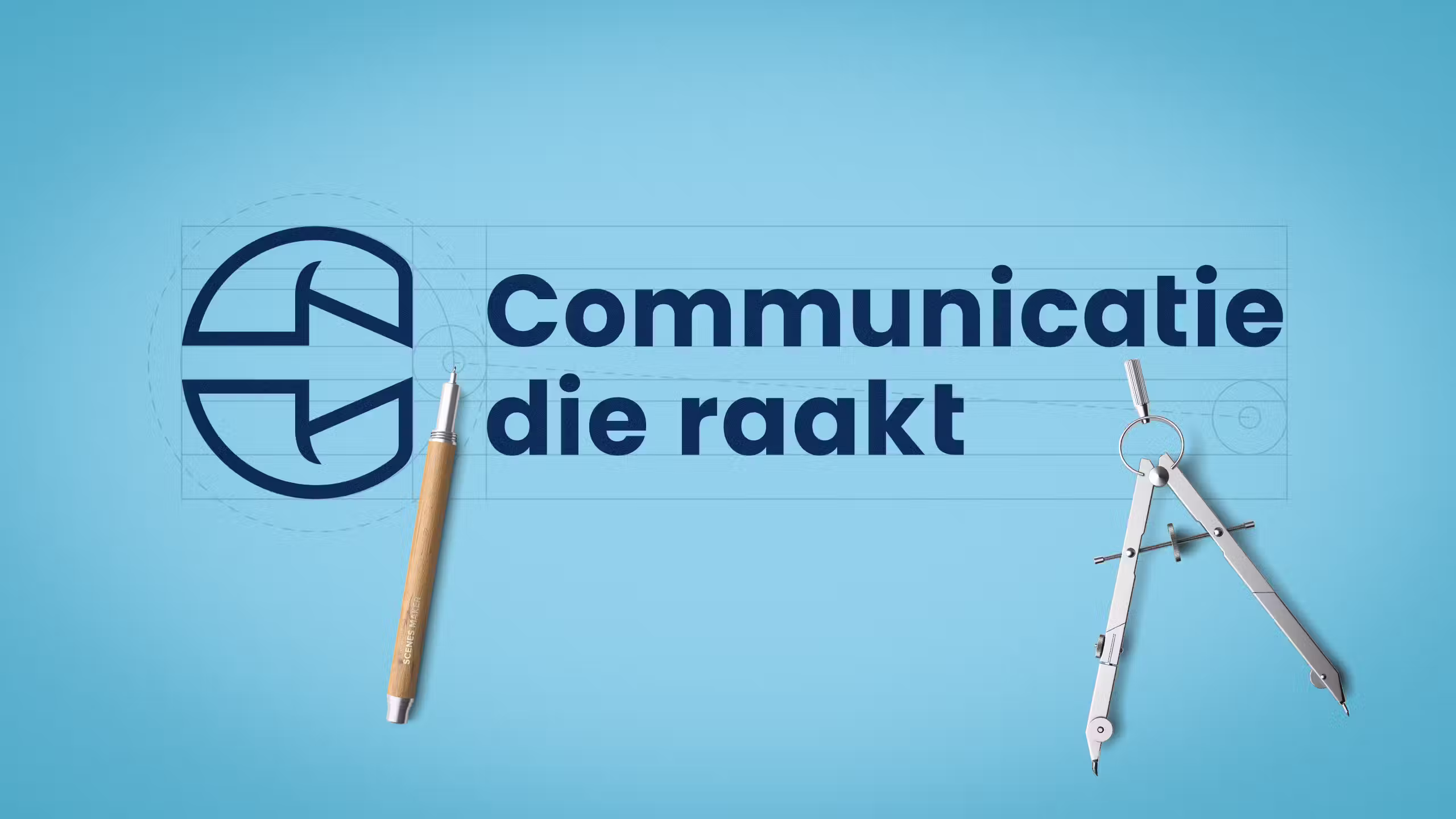logo ontwerp communicatie die raakt